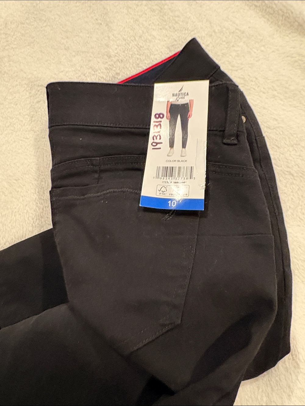 Nautica Black Stretch Ponte Pants